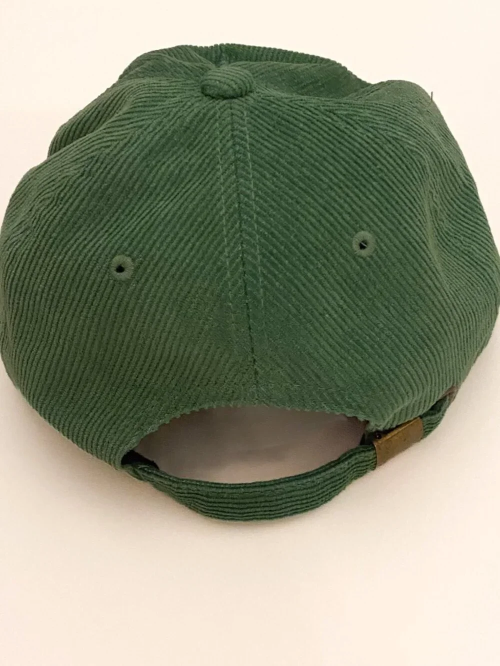 FINDLAY Portland Snapback Green Corduroy Hat with Yellow Cord + Flower Charm
