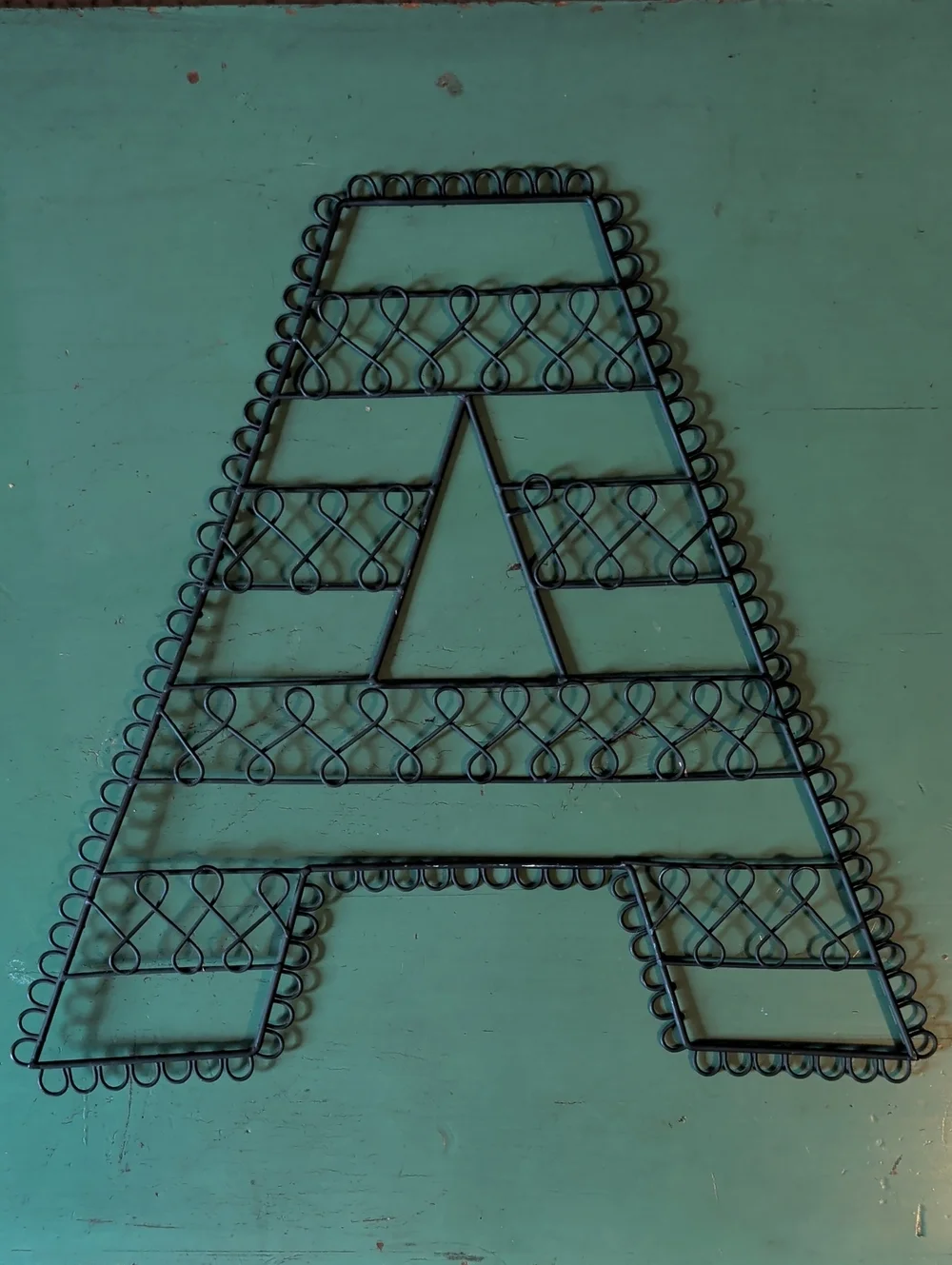 POTTERY BARN WIRE WALL LETTER ‘A’ Dorm Decor