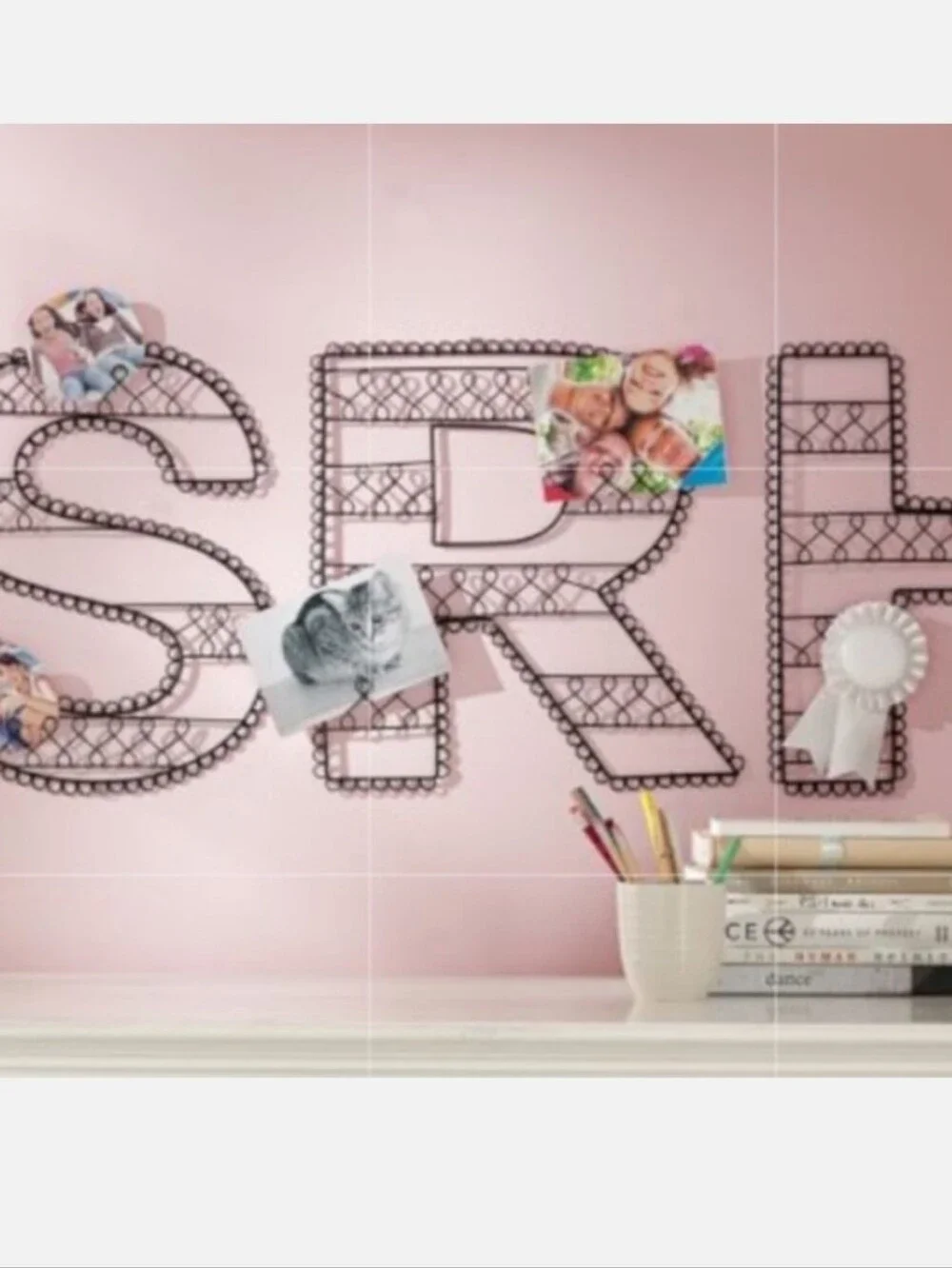 POTTERY BARN WIRE WALL LETTER ‘A’ Dorm Decor
