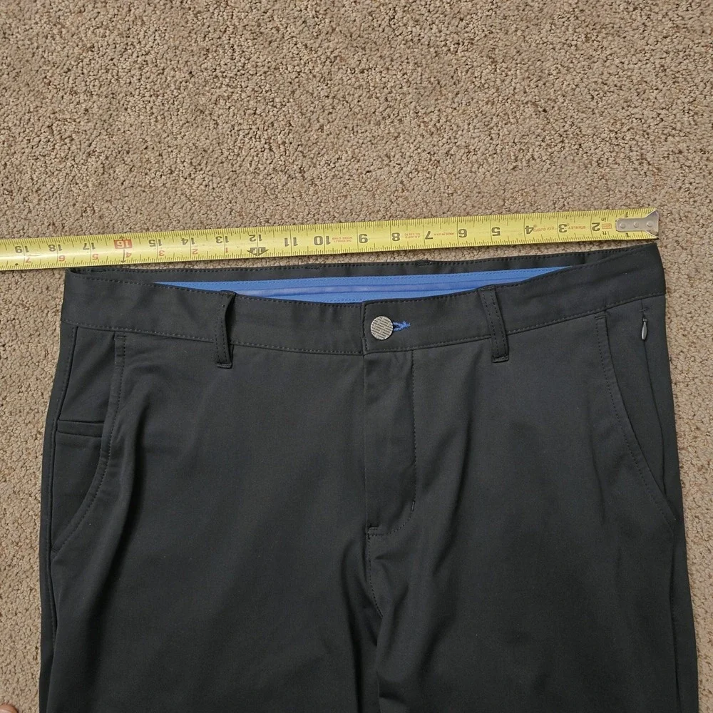 TWILLORY Mens Black Tailored‎ Fit Golf Dress Pants Performance Size 34x30 Tag