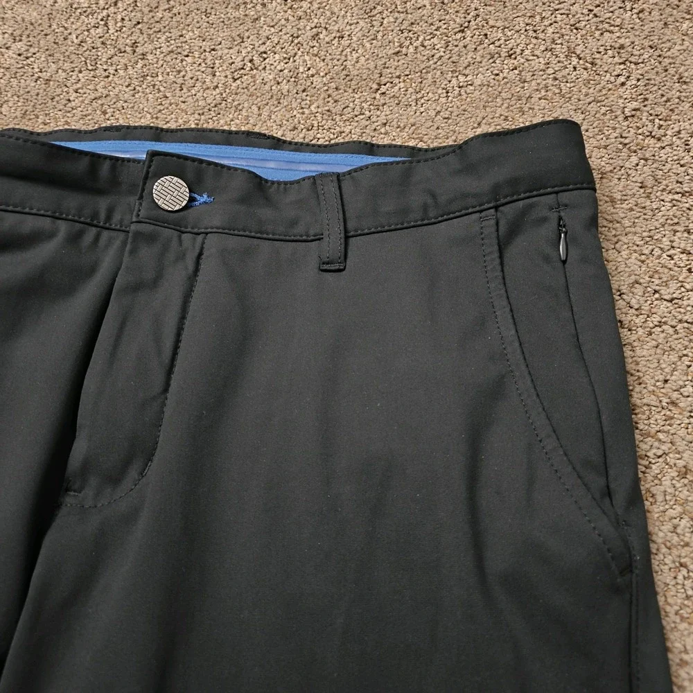 TWILLORY Mens Black Tailored‎ Fit Golf Dress Pants Performance Size 34x30 Tag