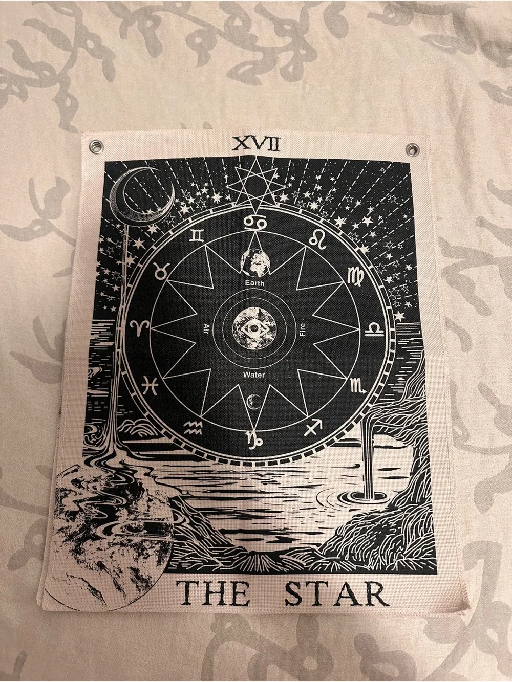 urban outfitters sun moon star tarot wall decor small tapestry