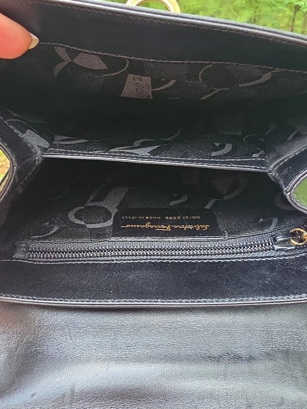 Vintage Ferragamo Leather Satchel Circa Y2k