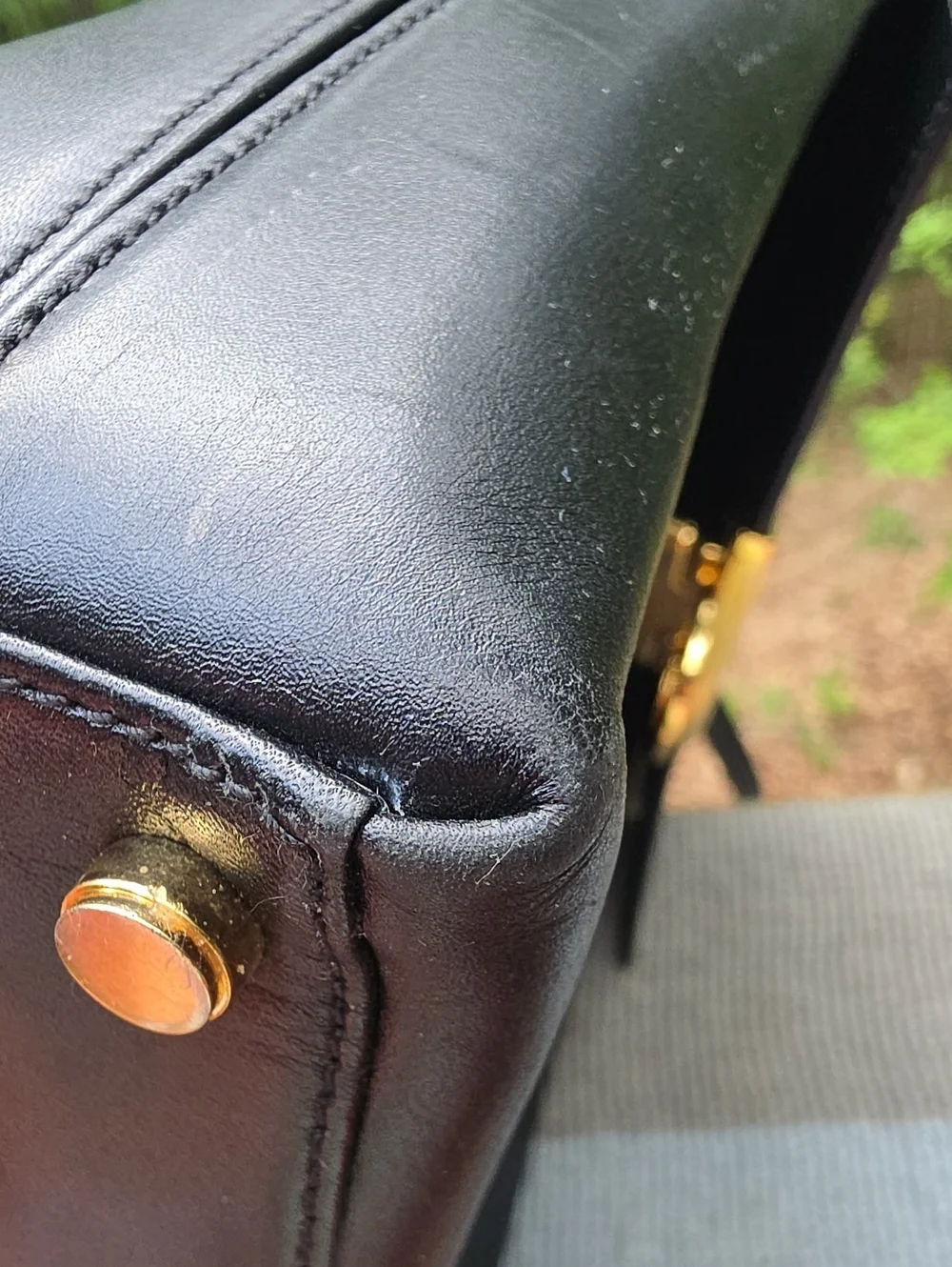 Vintage Ferragamo Leather Satchel Circa Y2k
