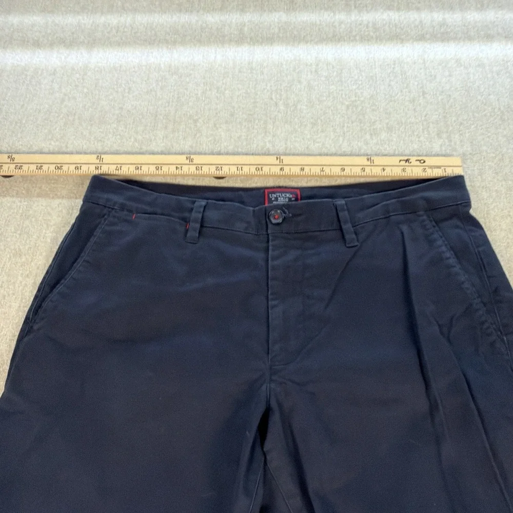 Untuckit‎ Pants Mens 36X32 Blue Cotton Twill Relaxed Fit Chinos St Clair