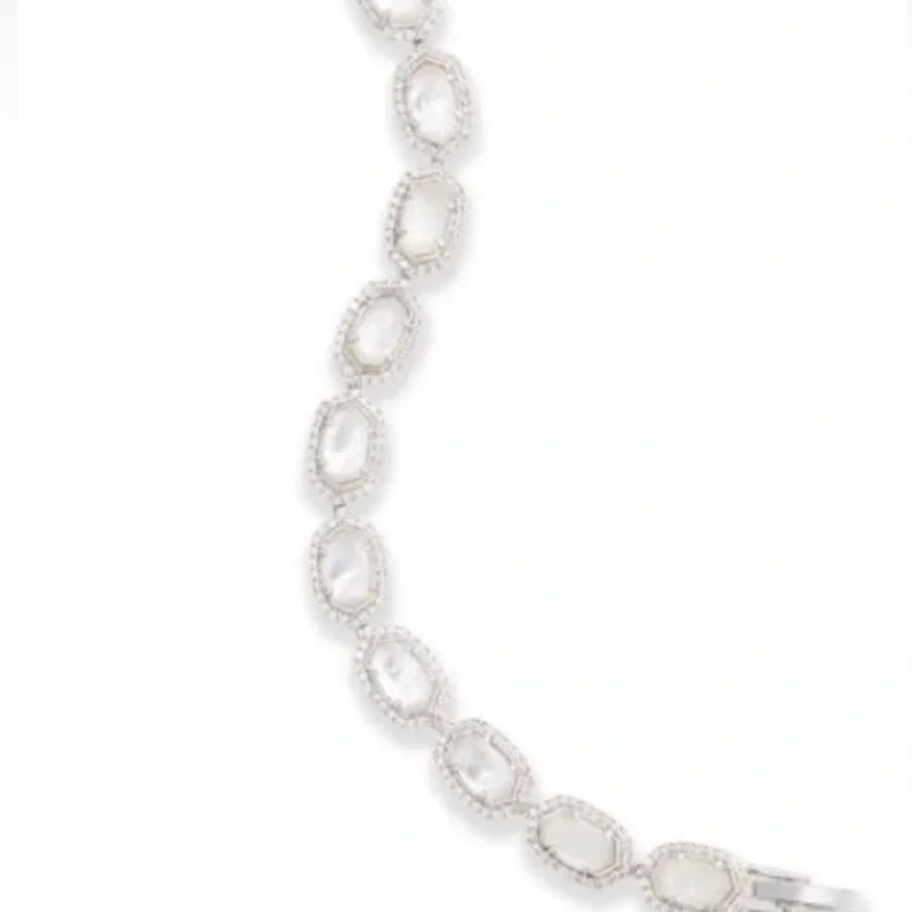 Kendra Scott Cole Bracelet, Silver/ Mother of Pearl NWT