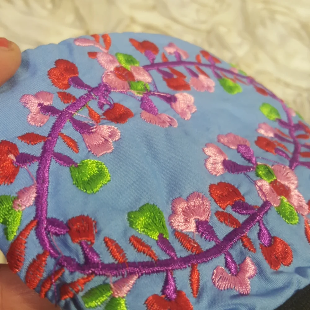 Face Mask Fashion Floral Embroidered.