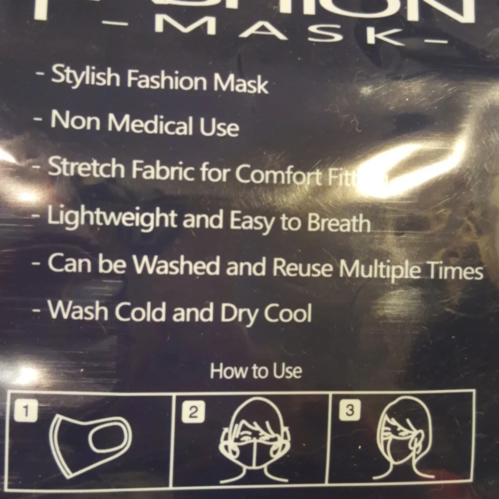 Face Mask Fashion Floral Embroidered.