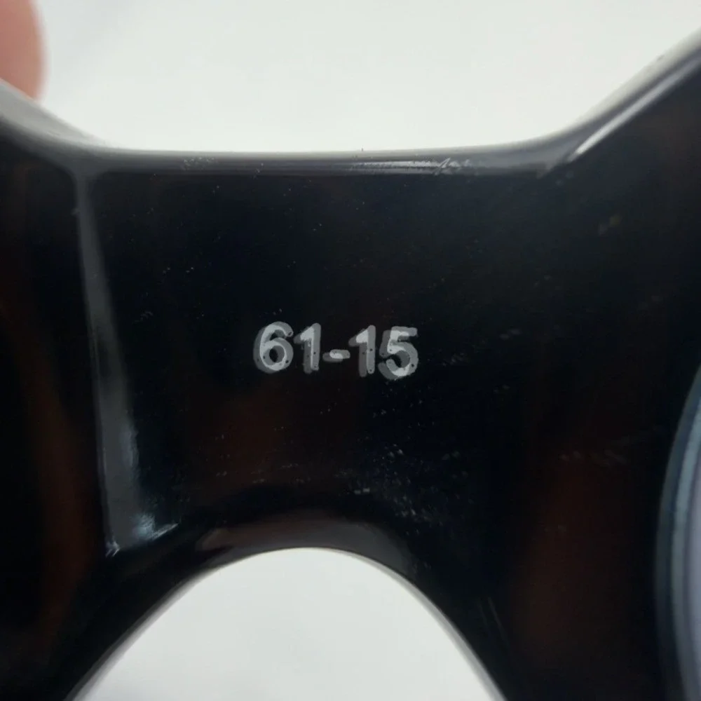 Brighton Tunnel of Love Black Rectangular Sunglasses Silver Filigree 61-15-130