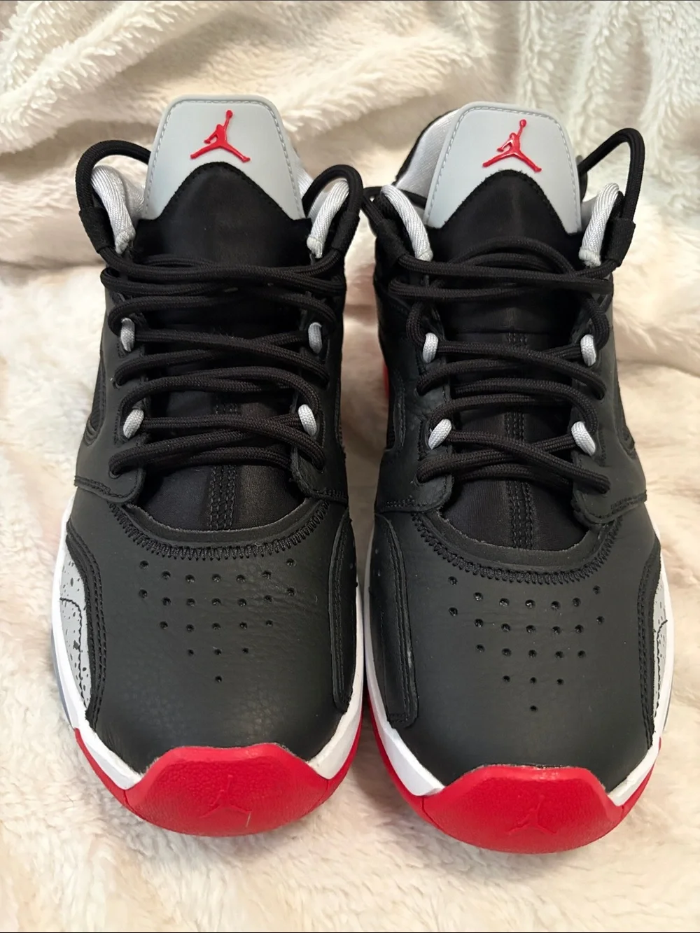 Jordan Black, Red & White Men's Basketball Sneakers