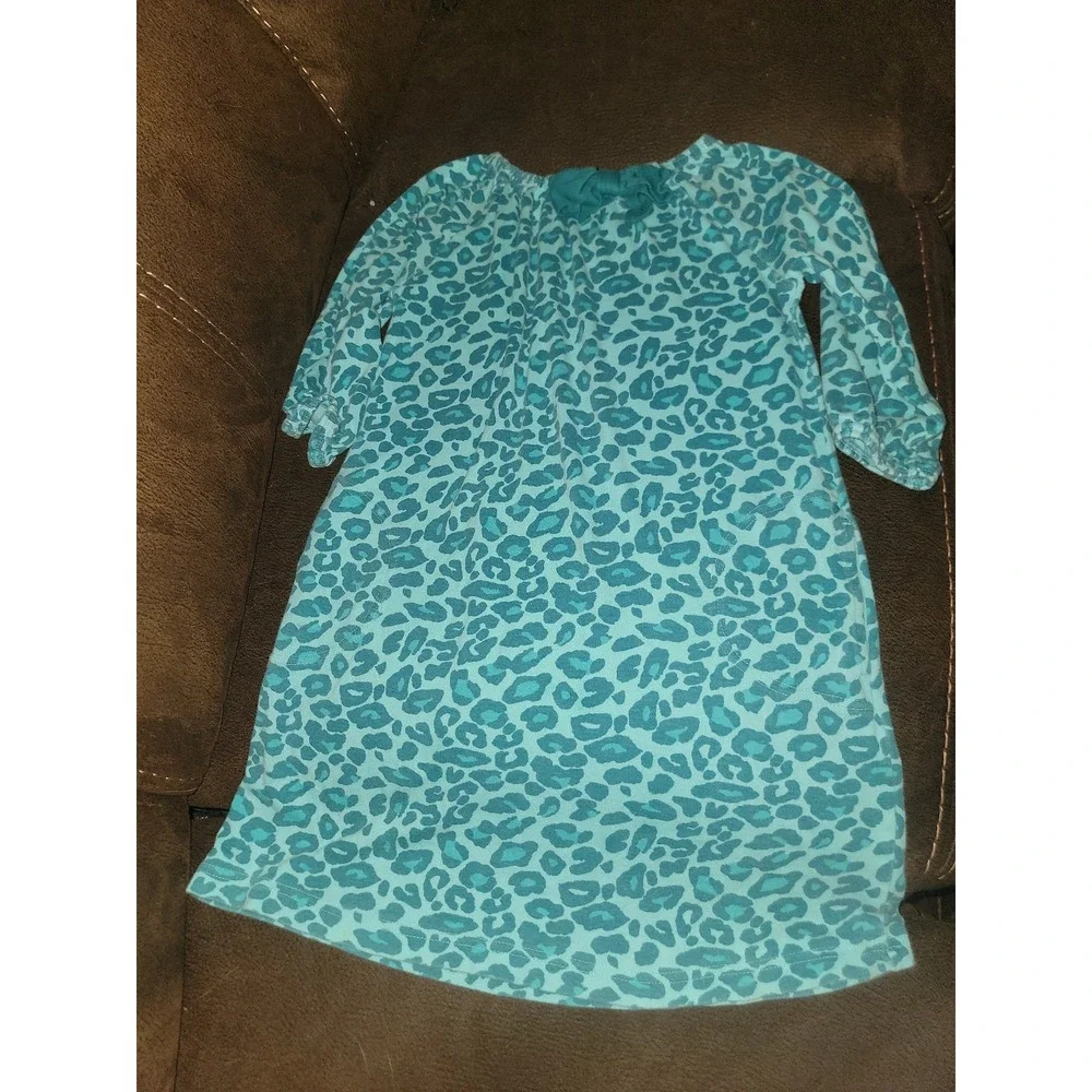 Gymboree ready dress go blue leopard‎ 8