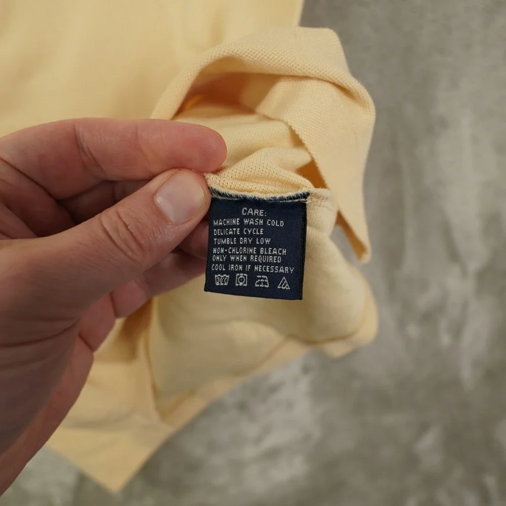 Ralph Lauren Polo Shirt Women's Medium Beige Slim Fit Safari Utility‎