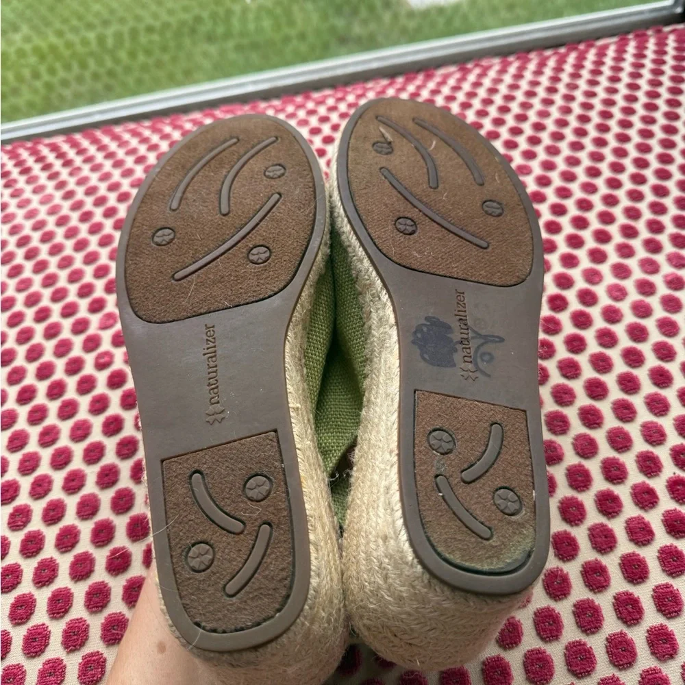 Naturalizer Peep Toe Espadrille Wedges