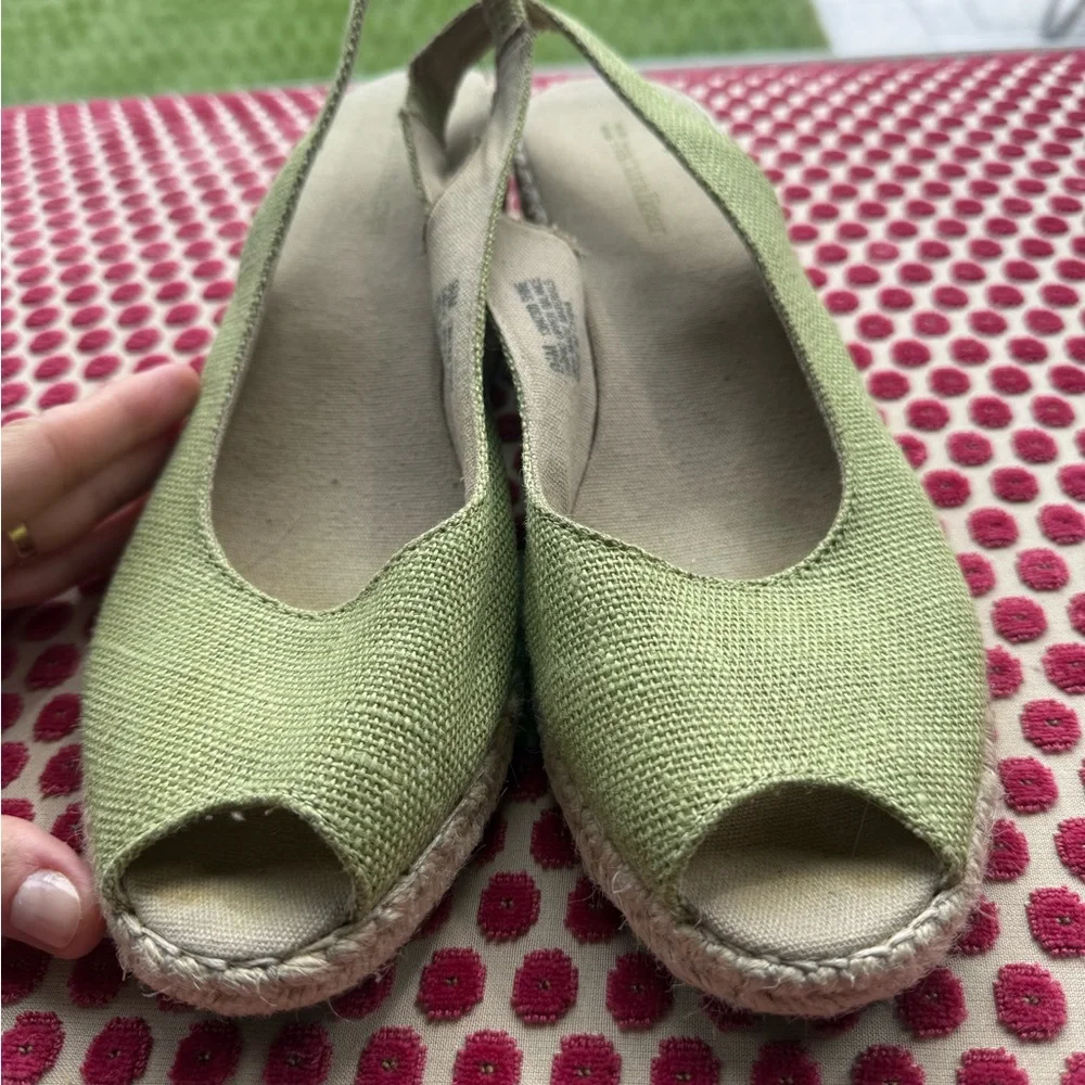 Naturalizer Peep Toe Espadrille Wedges