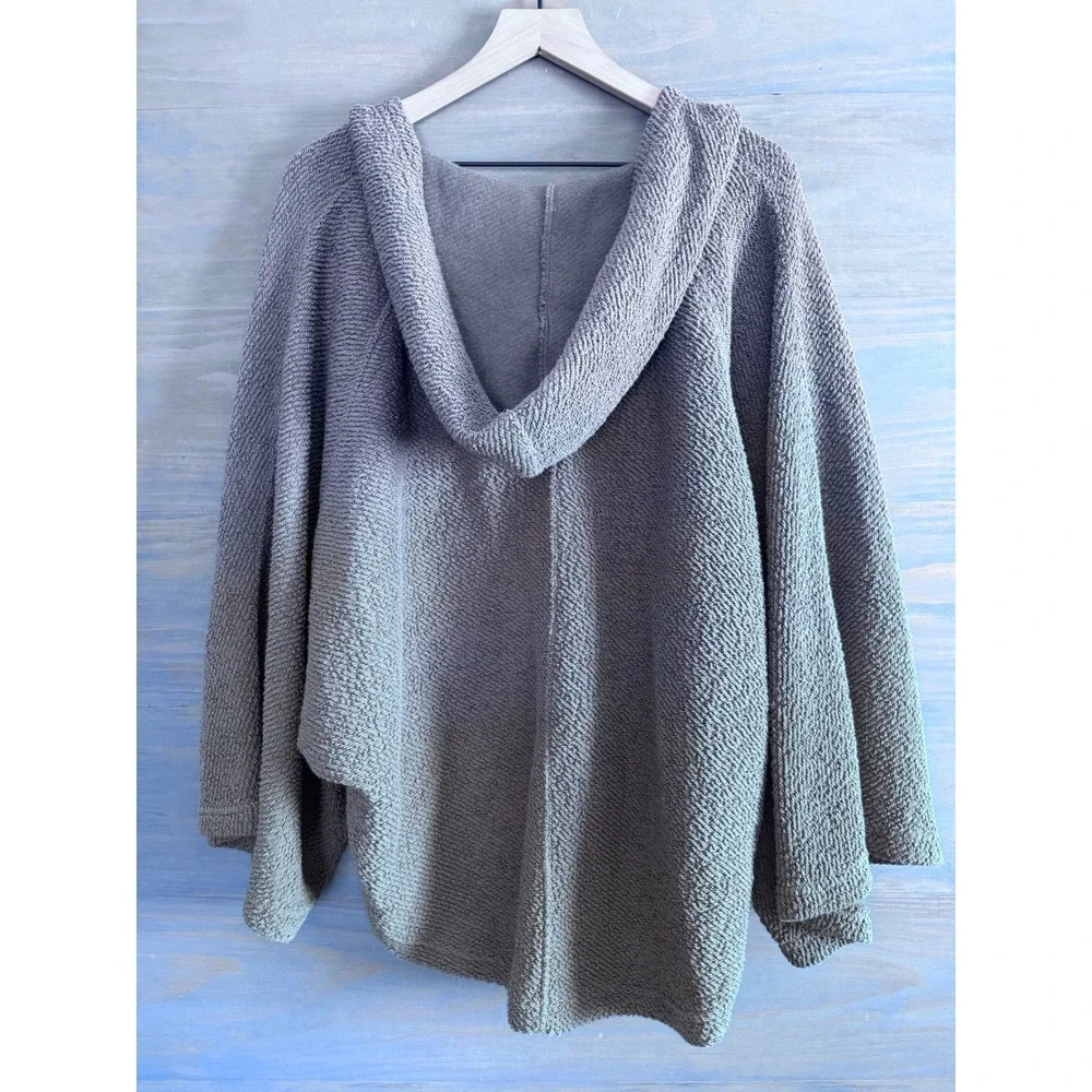 Free People Free-est Raven Pullover‎ Hoodie Sweatshirt in Otter Brown Size Small