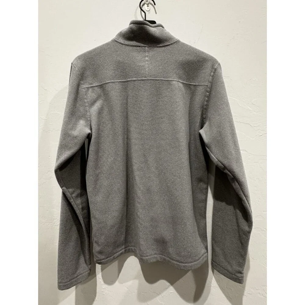 The North Face Men’s Textured Cap Rock 1/4 Zip Pullover Sweatshirt Gray Small