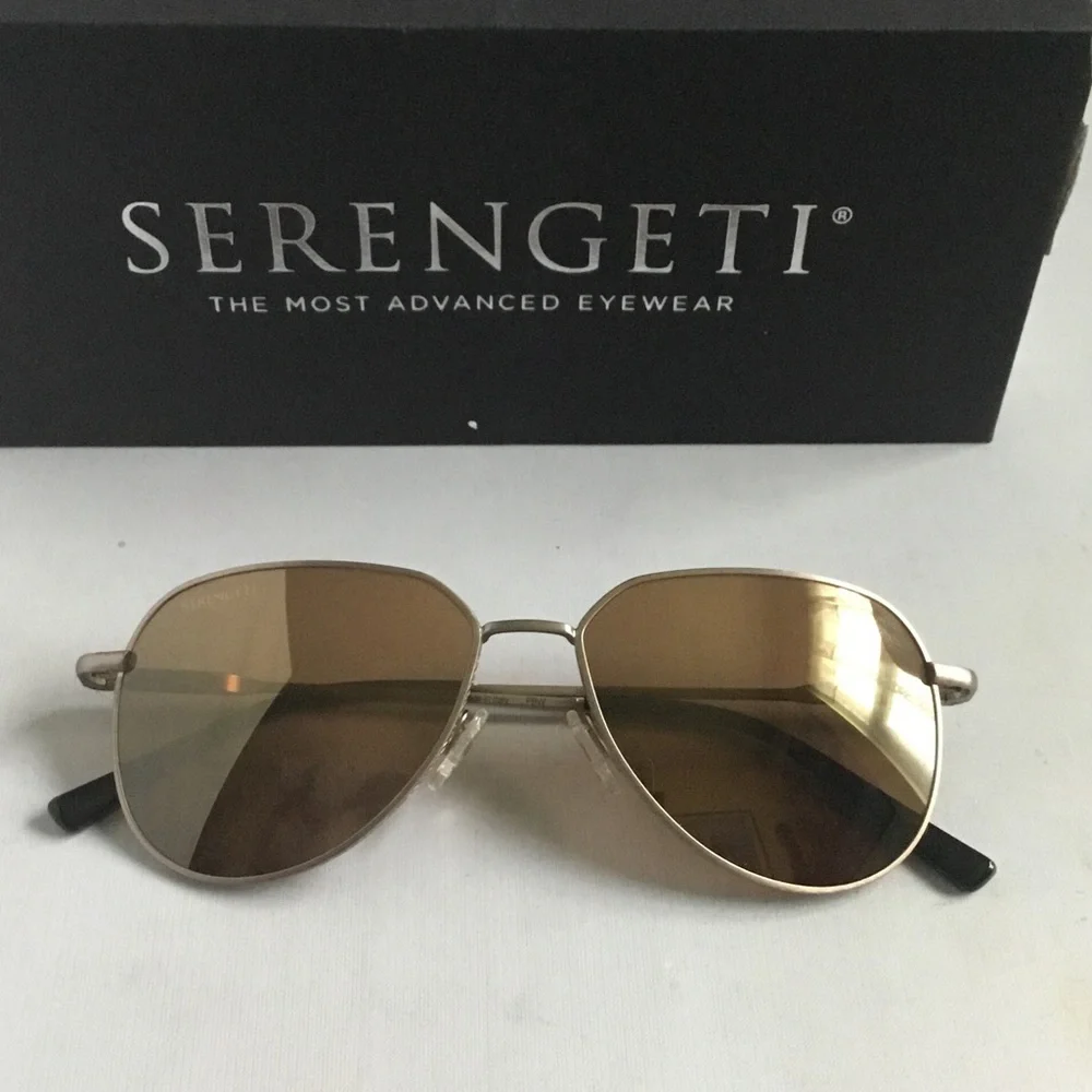 Serengeti Haywood Men Polarized Pilot Style.