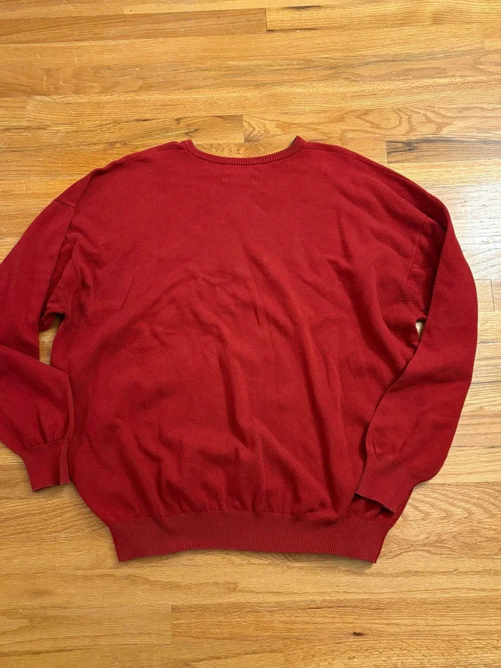 Barbour Men's Deep Red Crewneck Sweater
