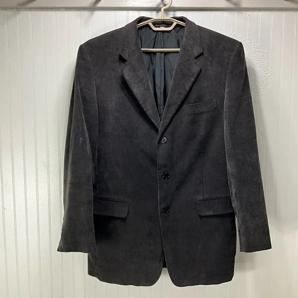 ZAGATO Chocolate Brown Corduroy Blazer