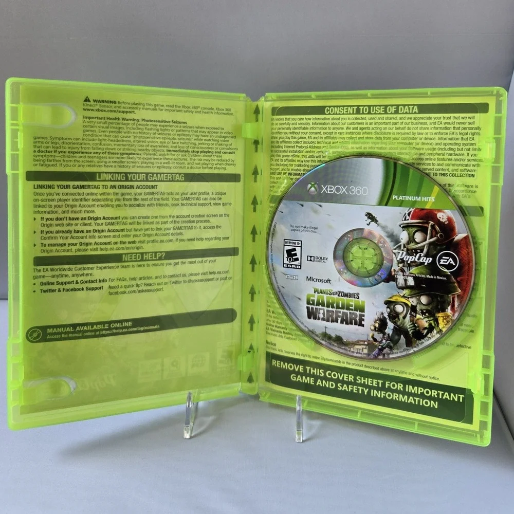 Plants vs. Zombies & Garden Warfare Bundle - Microsoft Xbox 360 2 Games Working‎