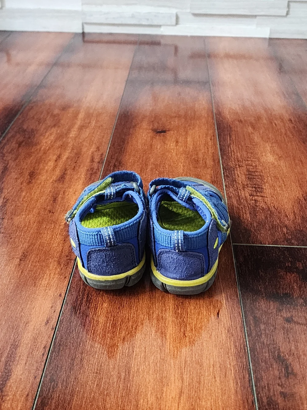 KEEN Toddler Newport H2 Sandals Blue Lime Green Size 6