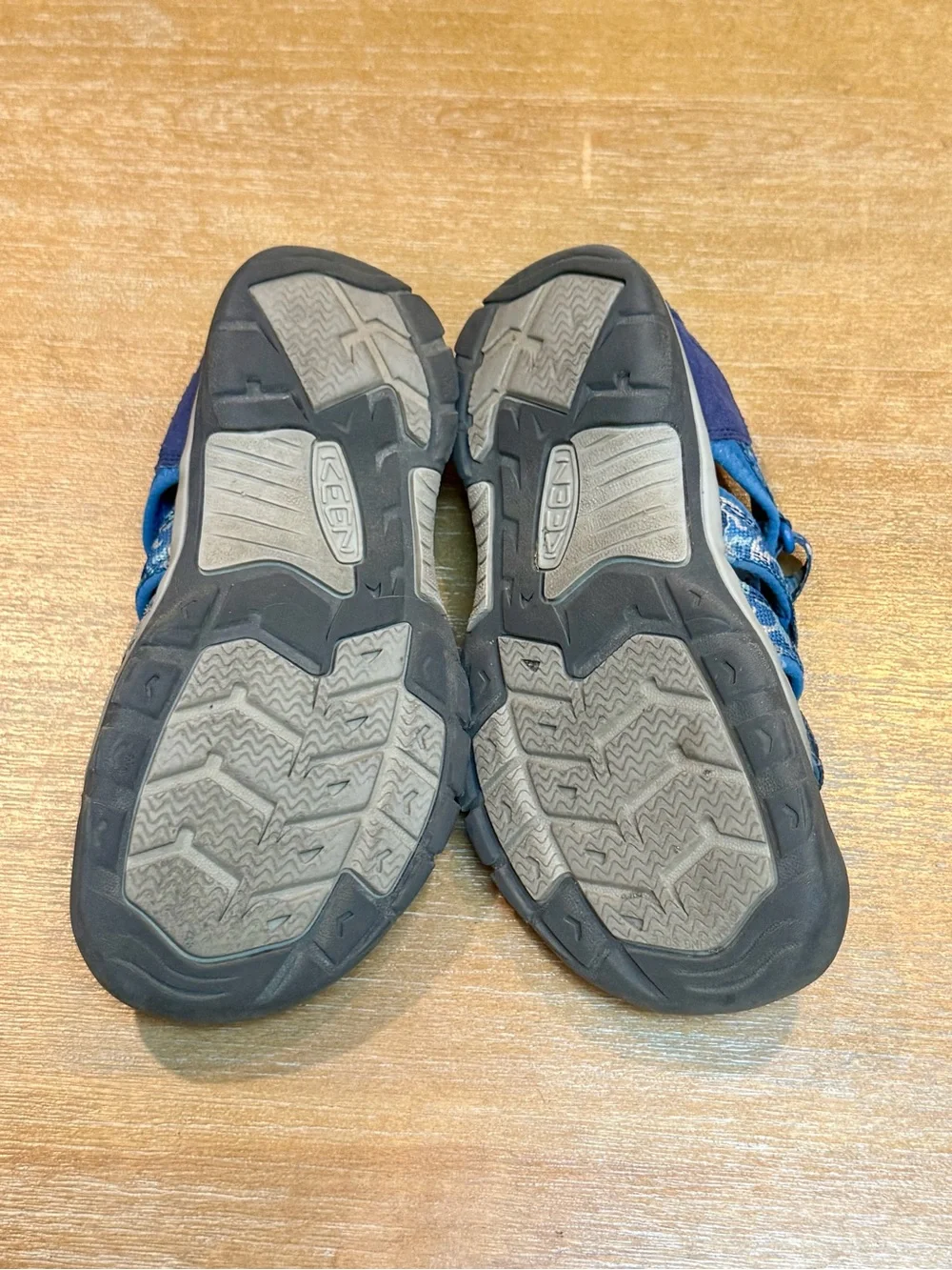 Keen Kids Newport H2 Water Sandals Camo Bright Cobalt Waterproof Hiking Sz 3