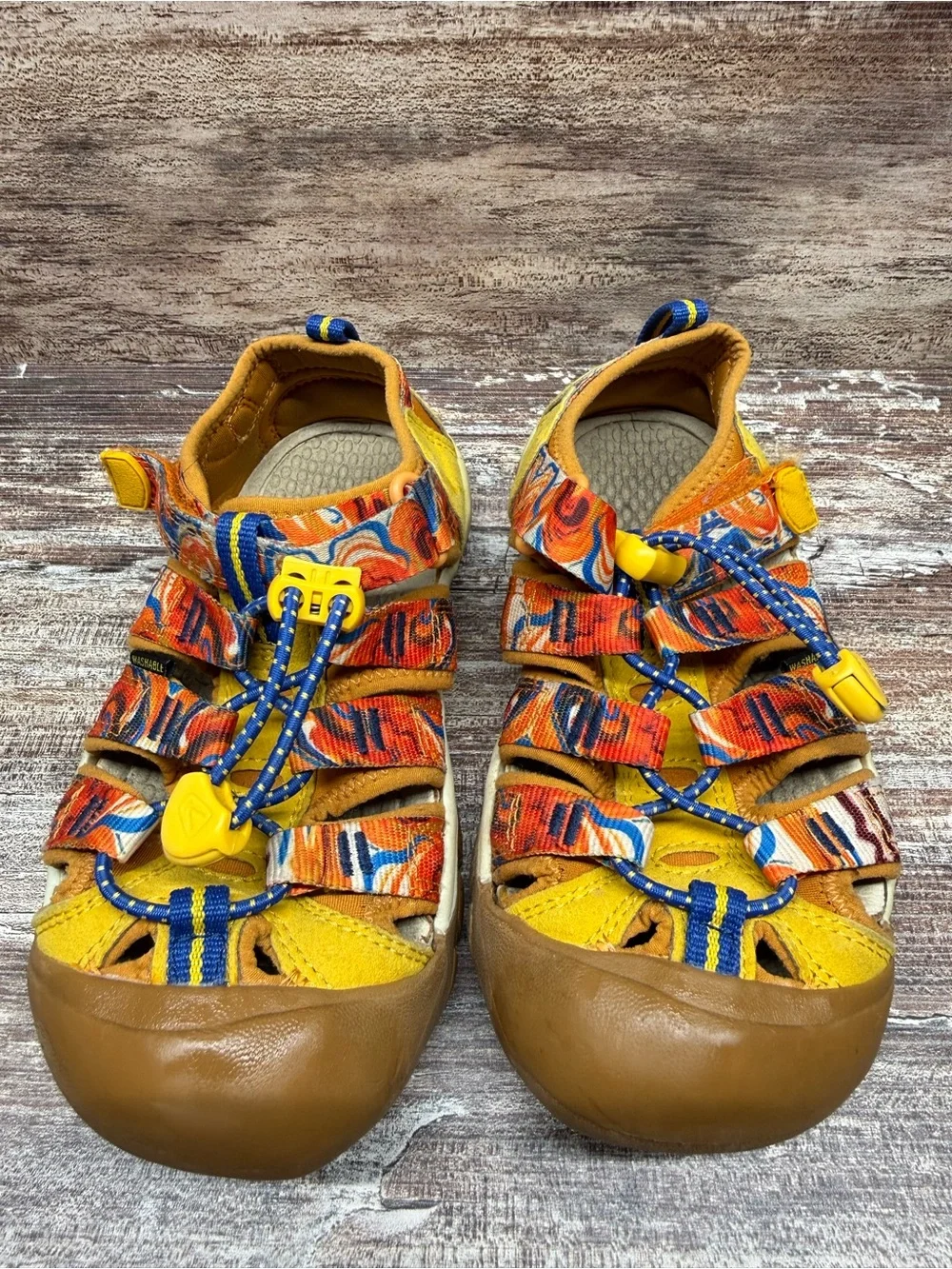 Keen Youth Newport H2 Sandals Swirl Trail Water Boys Shoes Sz 1