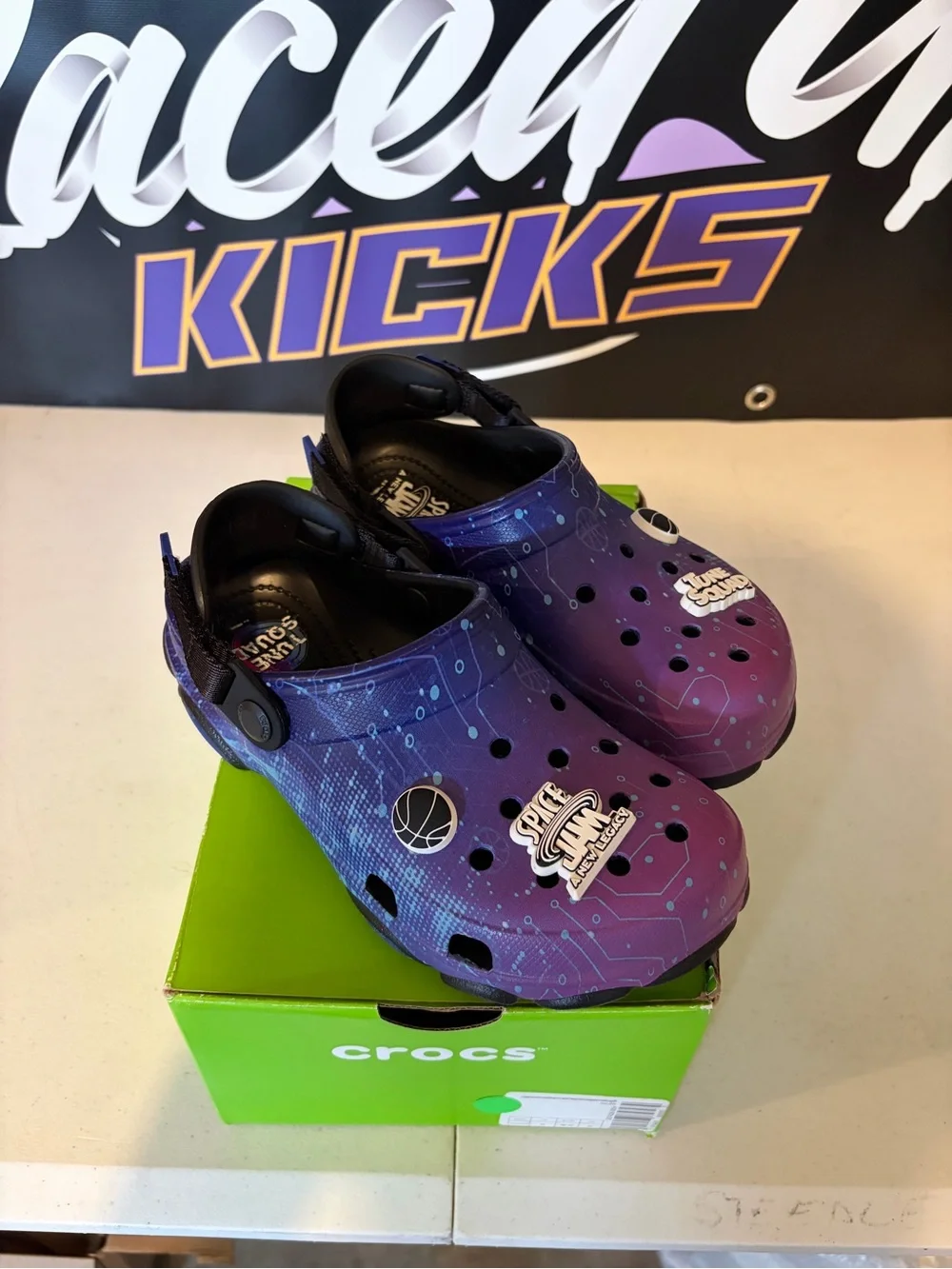 Space Jam Crocs Kids' Purple Space Graphic Clog