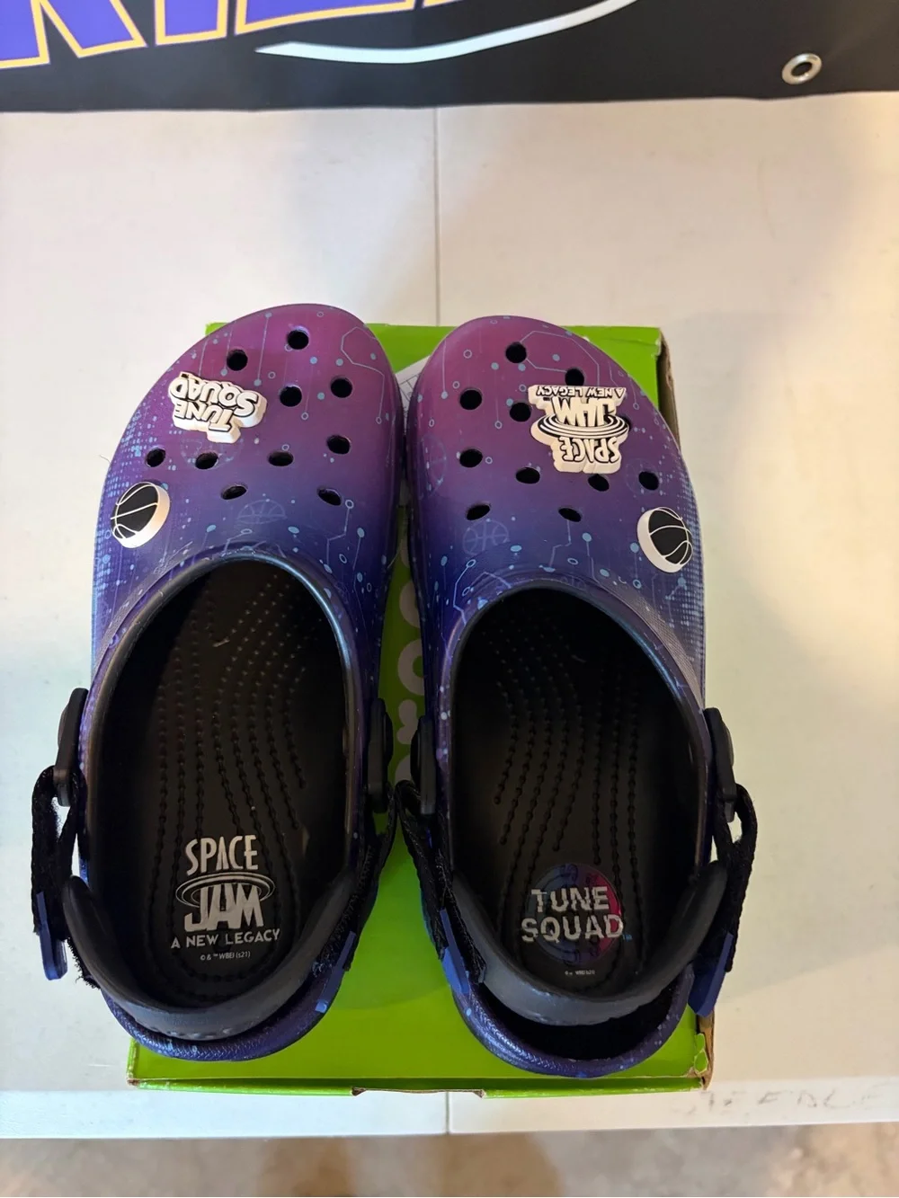 Space Jam Crocs Kids' Purple Space Graphic Clog
