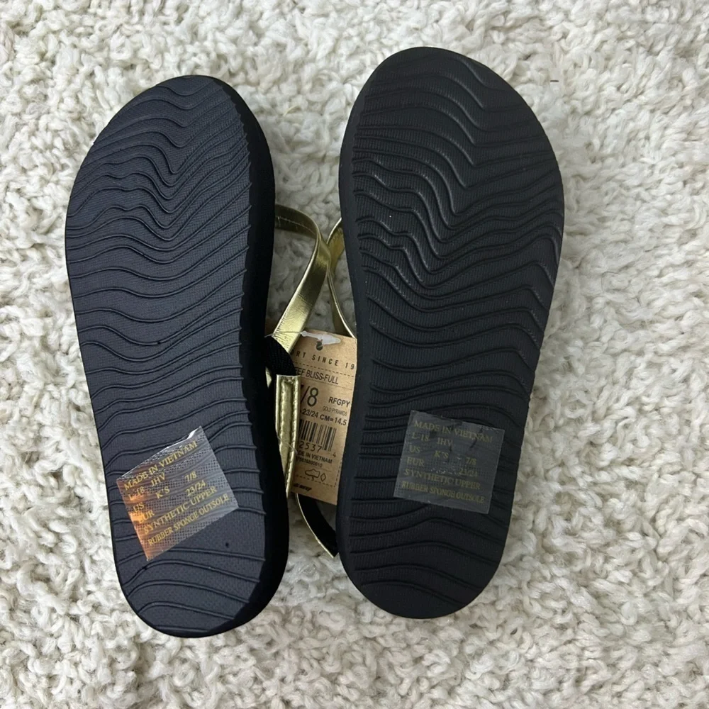 Kids 7/8 Little Reef Bliss-Full Flip Flops NWT