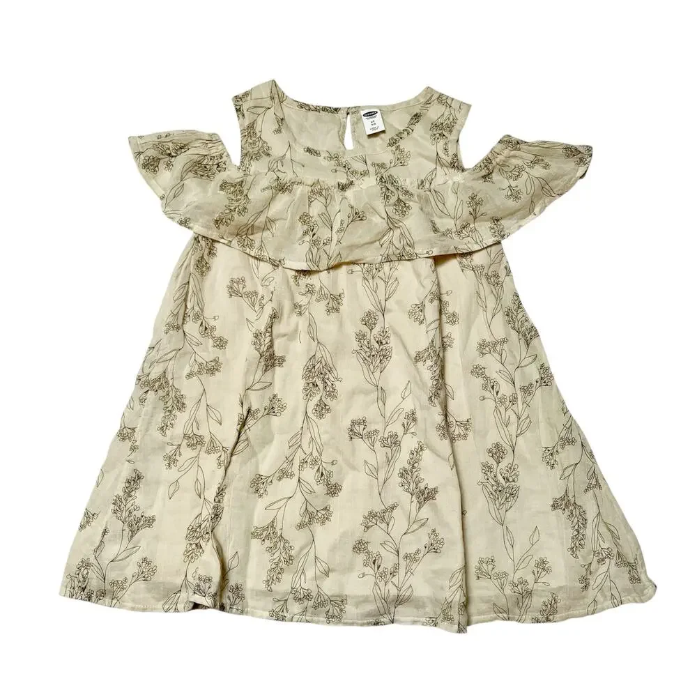 Old Navy Natural Wildflower Print Dress Size 4