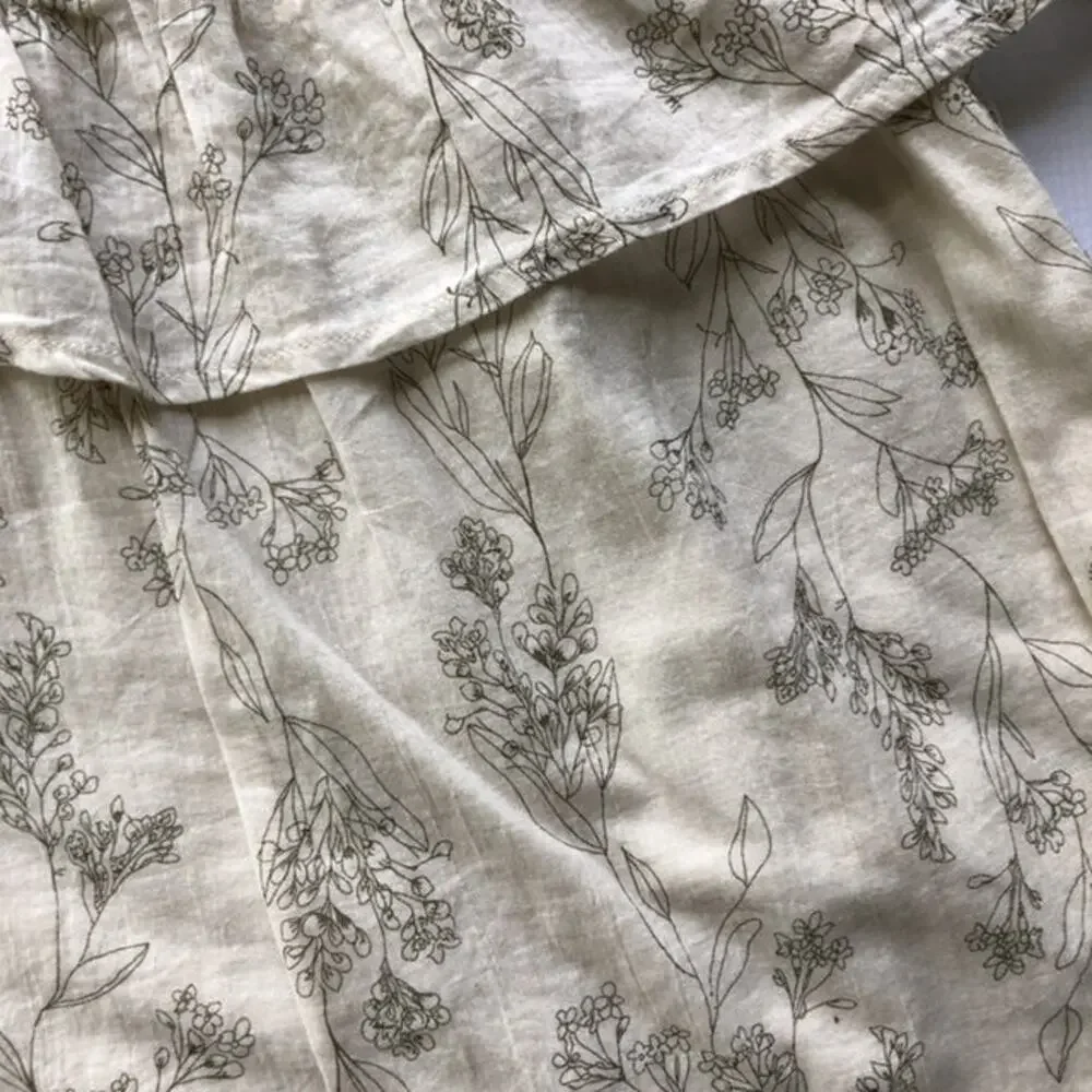 Old Navy Natural Wildflower Print Dress Size 4