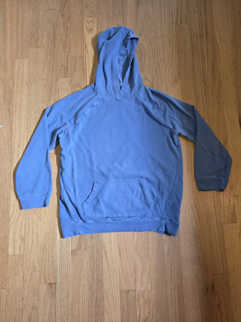 Old Navy Light Blue Hooded Pullover Sweatshirt