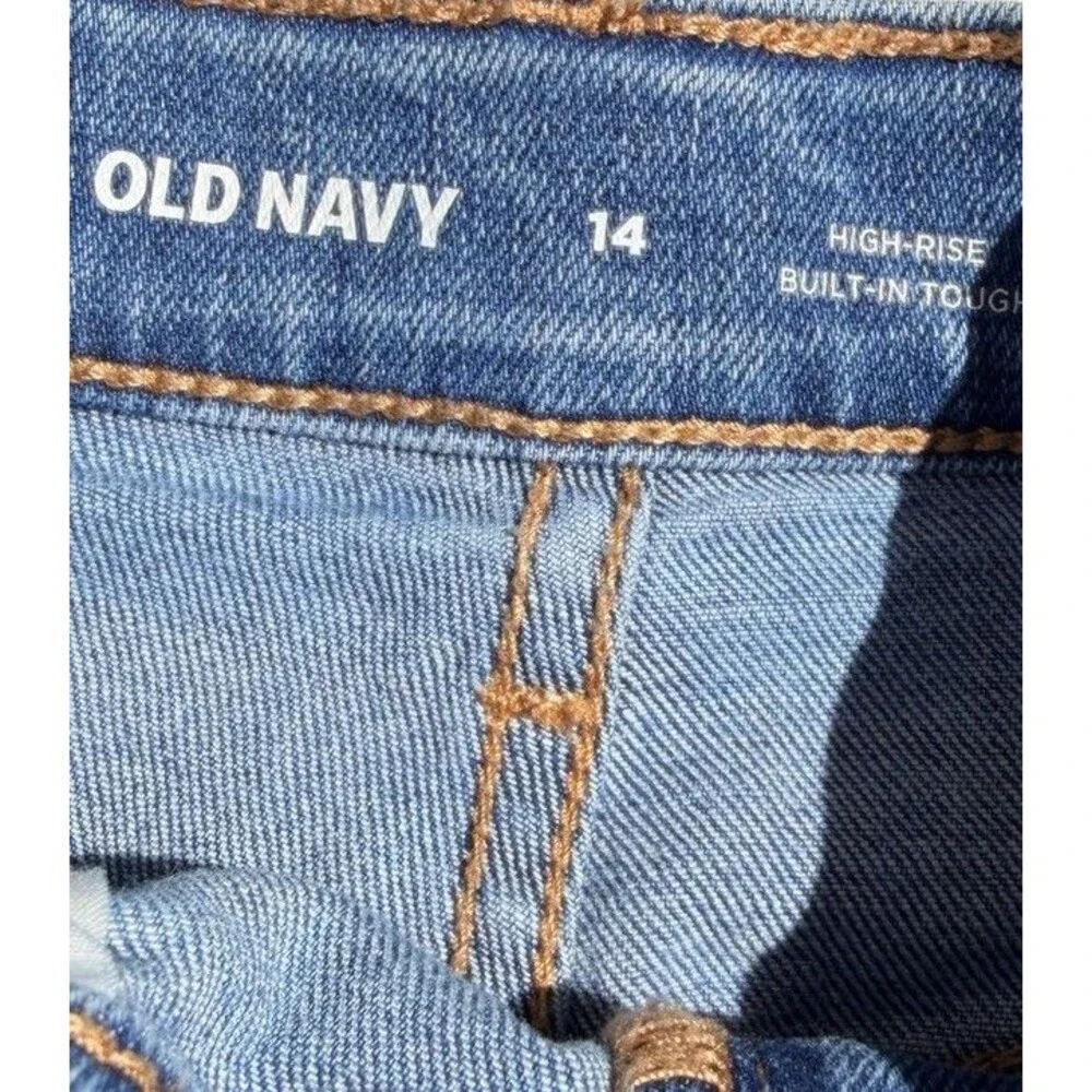 2 Pairs Girls Old Navy Jean Shorts Size 14 c10
