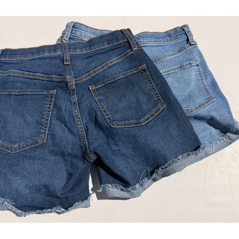 2 Pairs Girls Old Navy Jean Shorts Size 14 c10