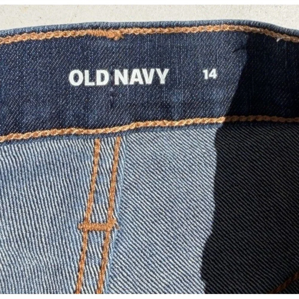 2 Pairs Girls Old Navy Jean Shorts Size 14 c10