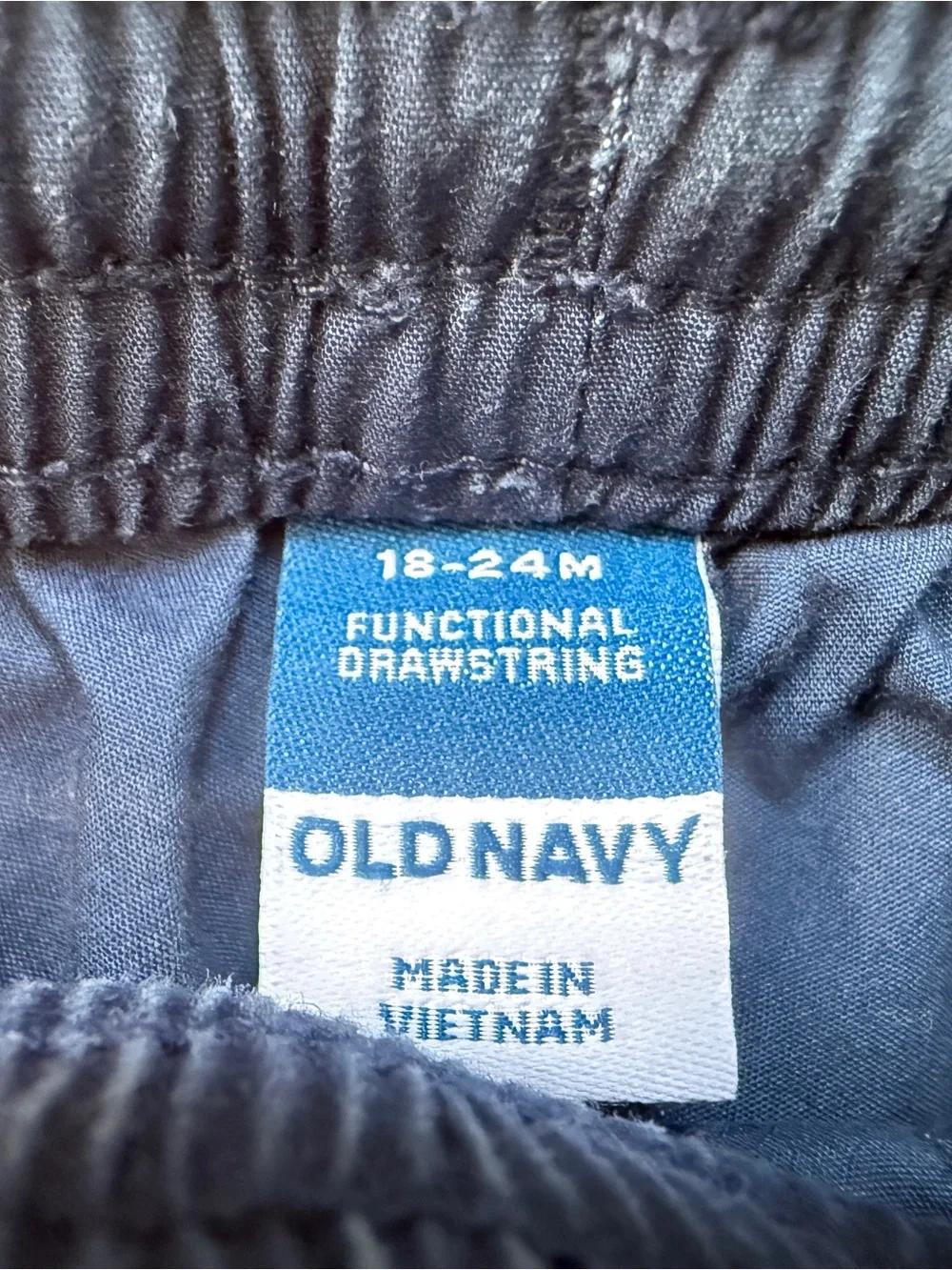 Old Navy Blue Elastic Waist Shorts with Drawstring