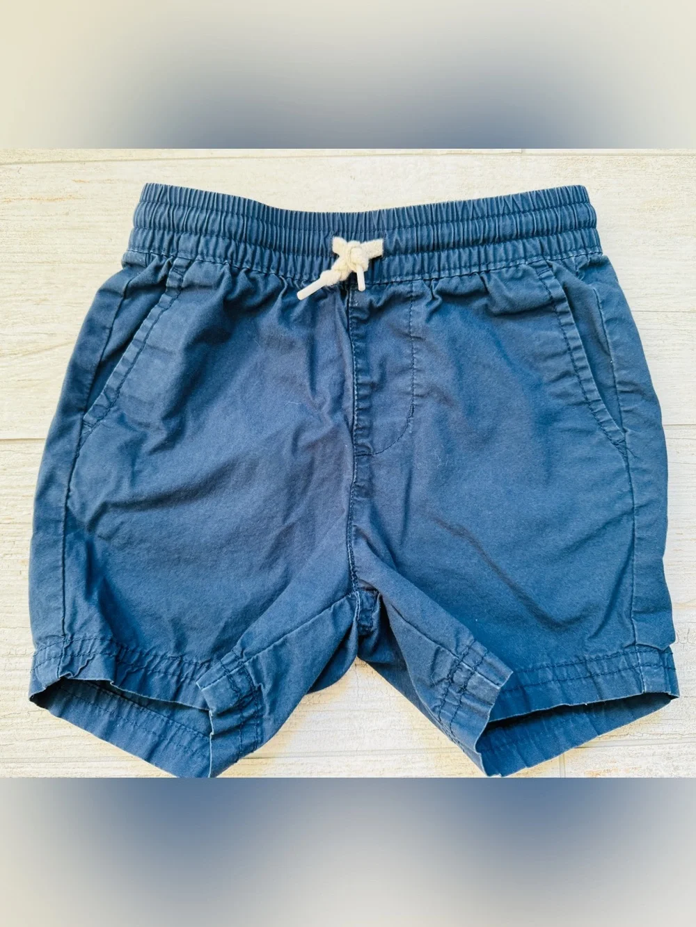 Old Navy Blue Elastic Waist Shorts with Drawstring