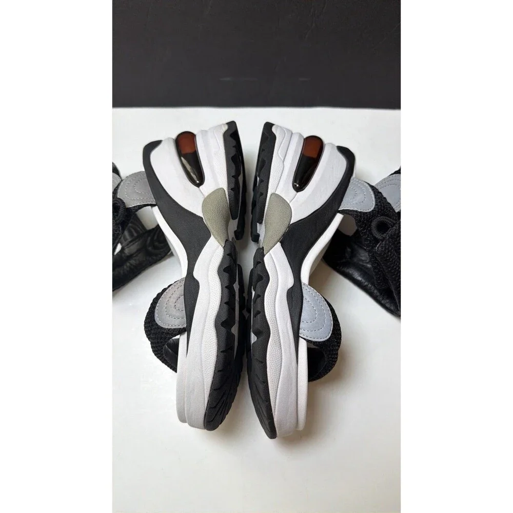 ASH - Cosmos Platform Wedge Sandal Black/ Silver  Sz 39  (8.5-9) Athleisure
