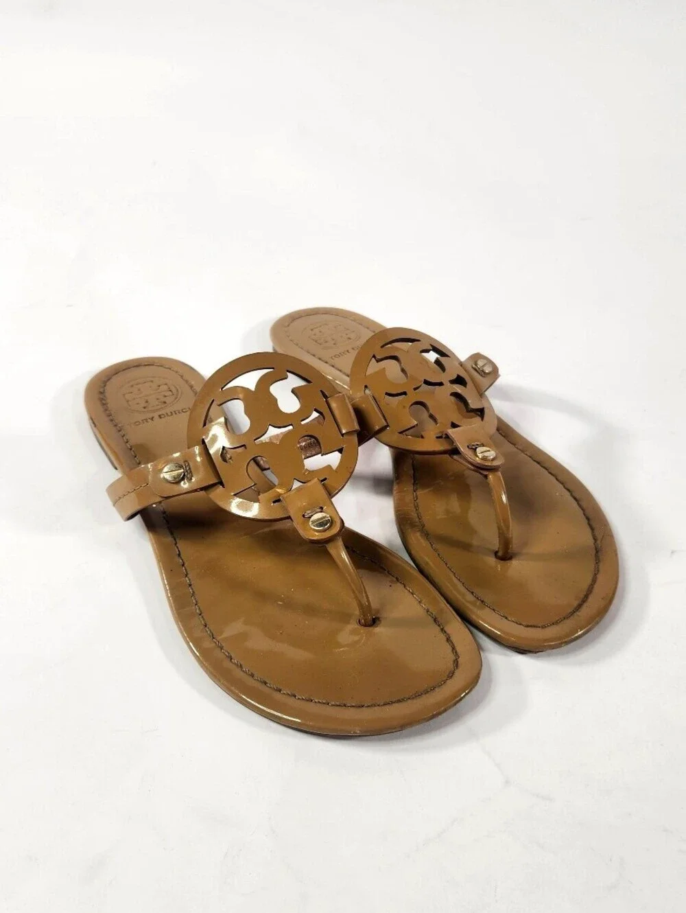 Tory Burch Miller Tan Sandals Size7