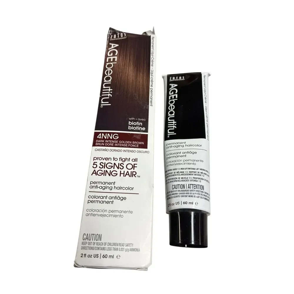 AGE BEAUTIFUL Permanent anti-aging hair colour 4NNG Dark Intense Golden Brown 60