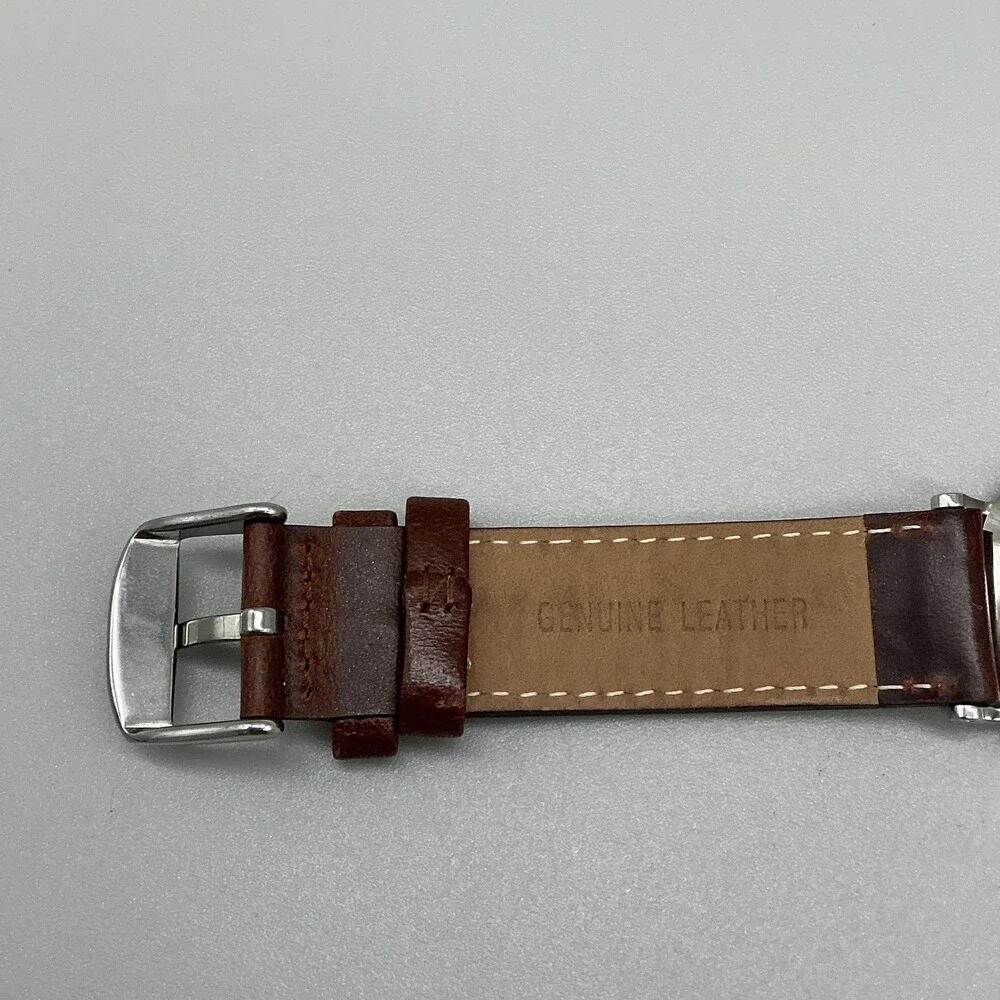 Daniel Wellington Womens Watch 36mm White Dial Brown Leather Classic New Battery