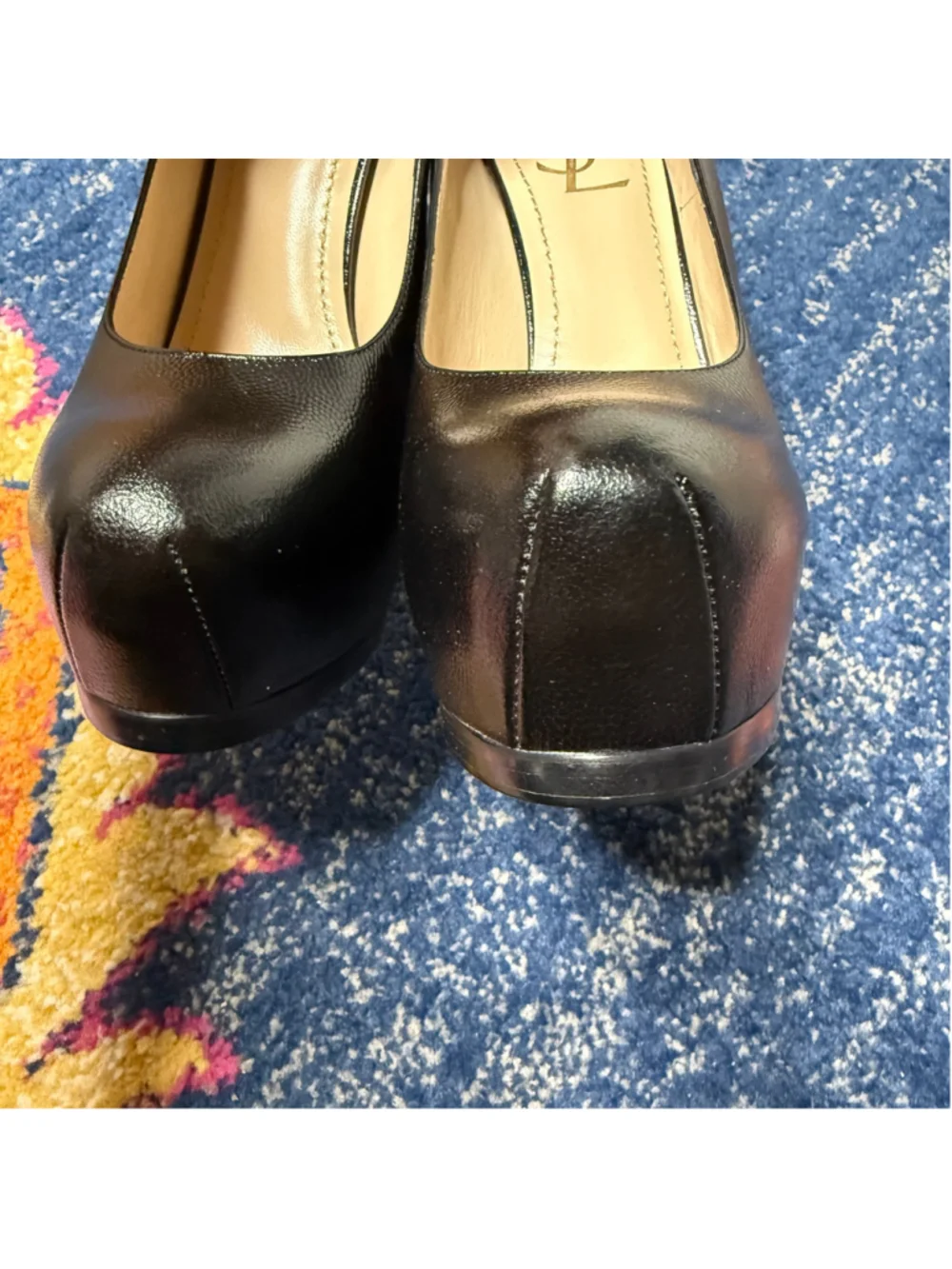 YSL Yves Saint Laurent Tribtoo Tribute Platform Pump Shoes Heels 39.5