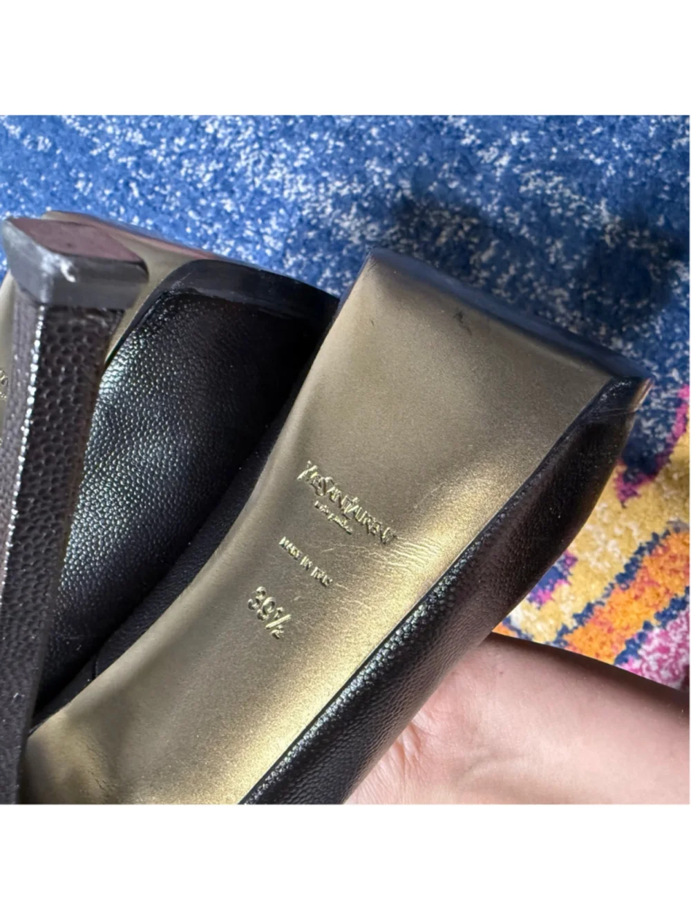 YSL Yves Saint Laurent Tribtoo Tribute Platform Pump Shoes Heels 39.5