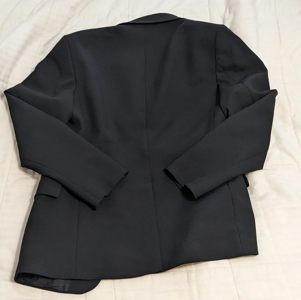 Sisley single breasted black suit jacket size 48
