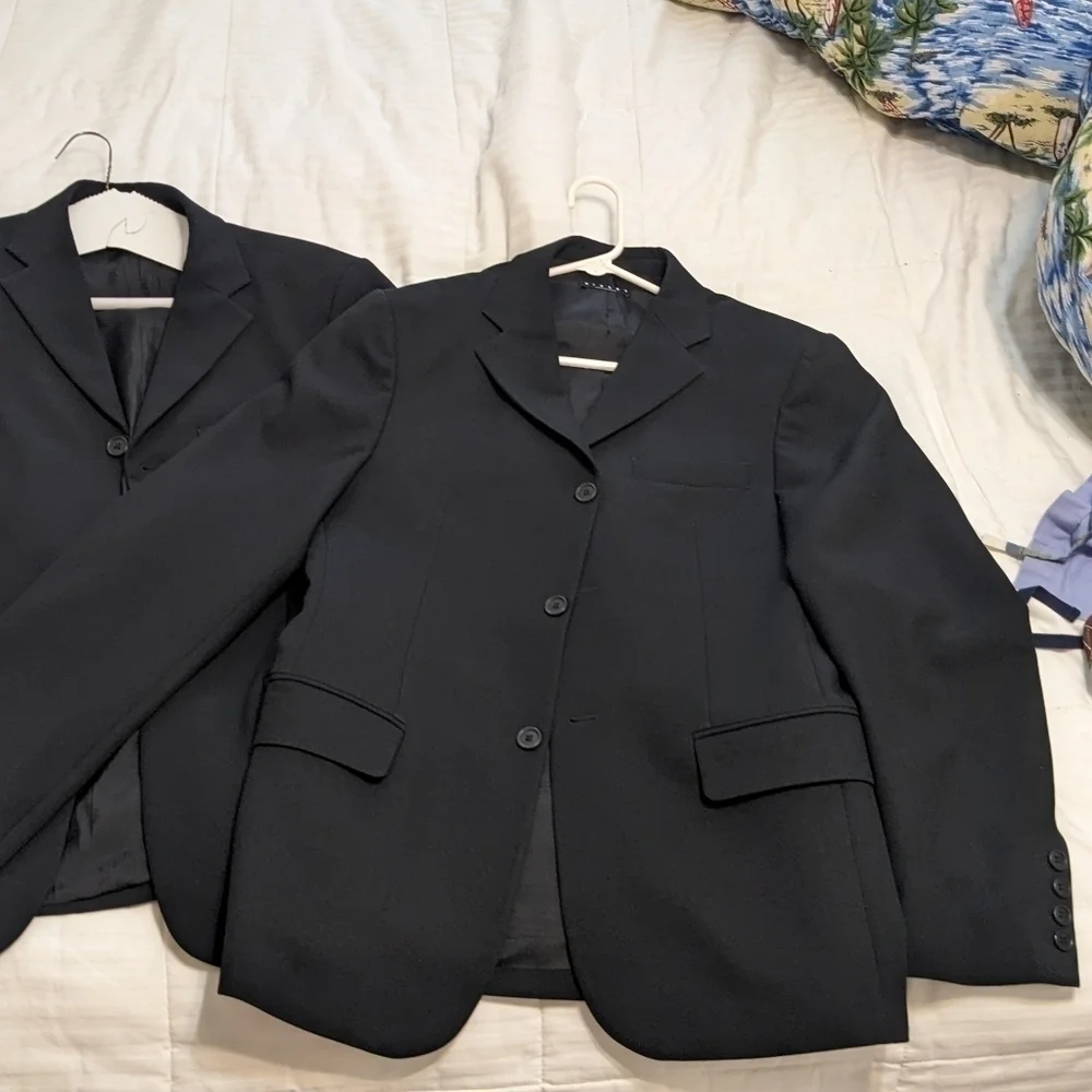 Sisley single breasted black suit jacket size 48