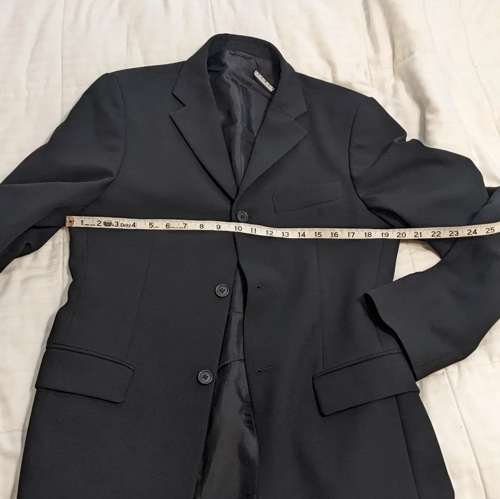 Sisley single breasted black suit jacket size 48
