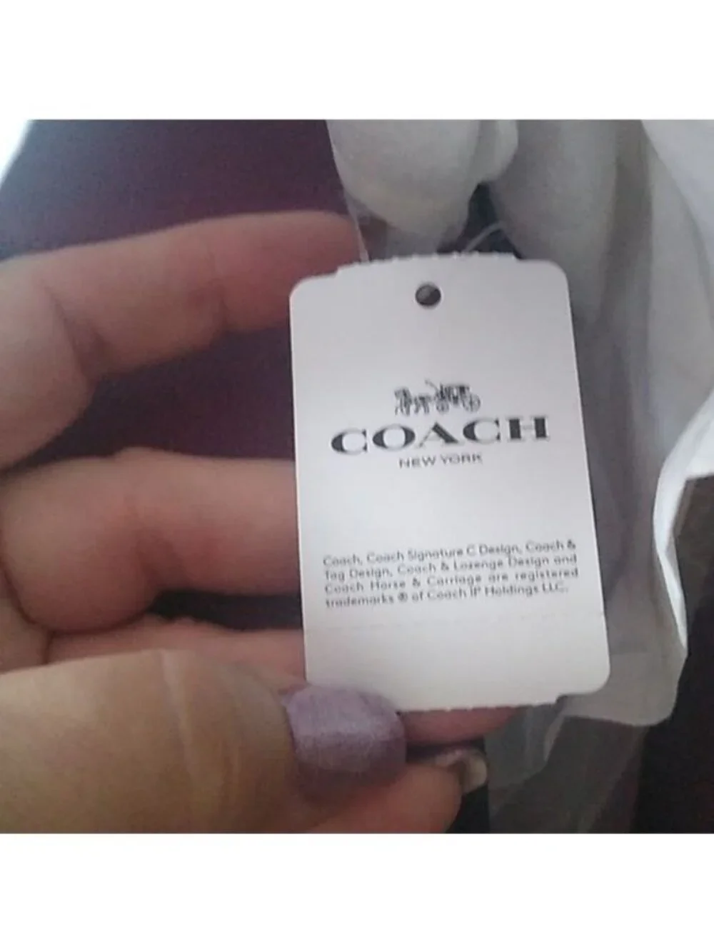 Coach F30555 Leah Satchel Purse Bag IM/Dark Berry