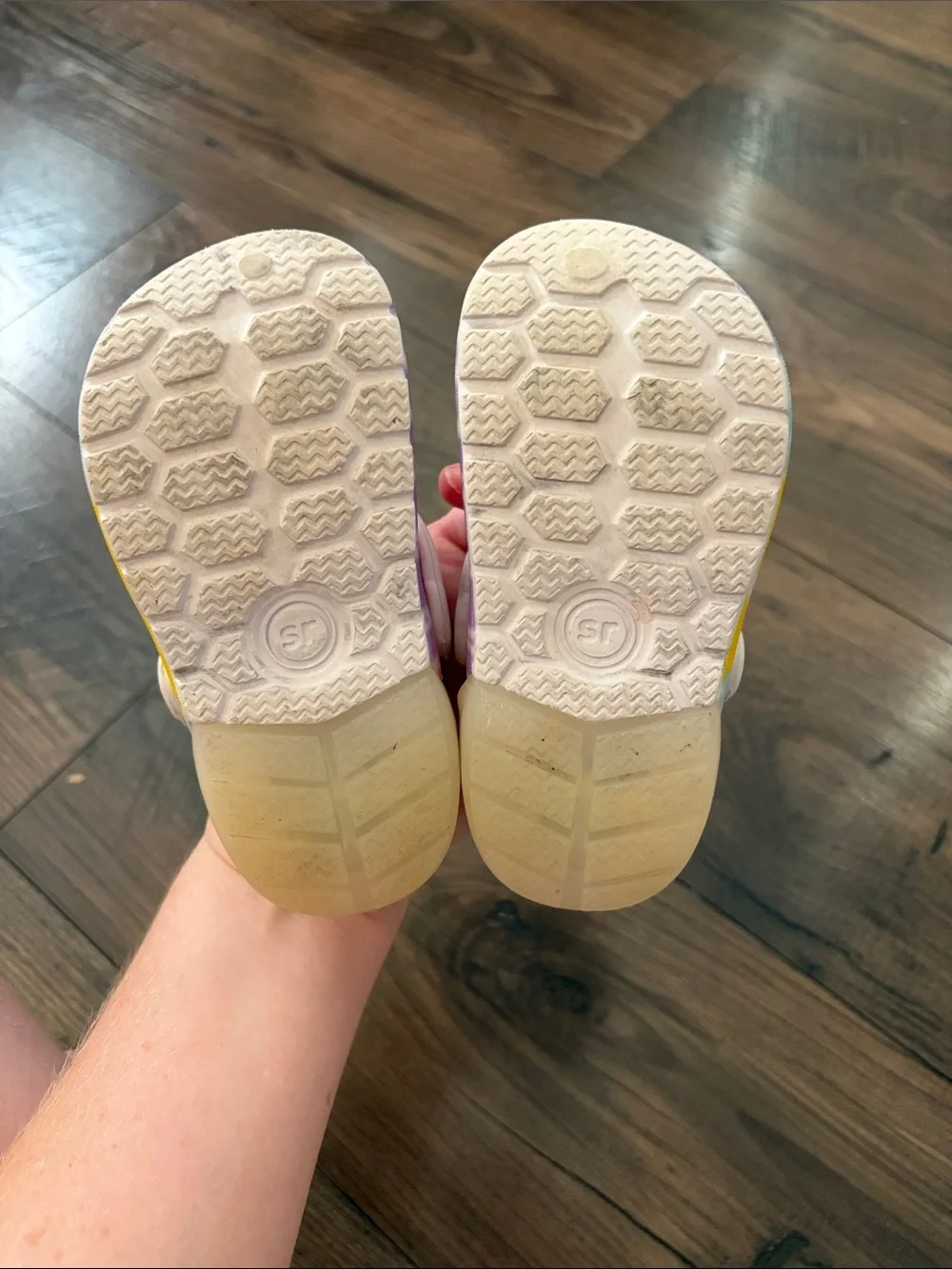 Girl's Stride Rite Water play croc style shoe - light up