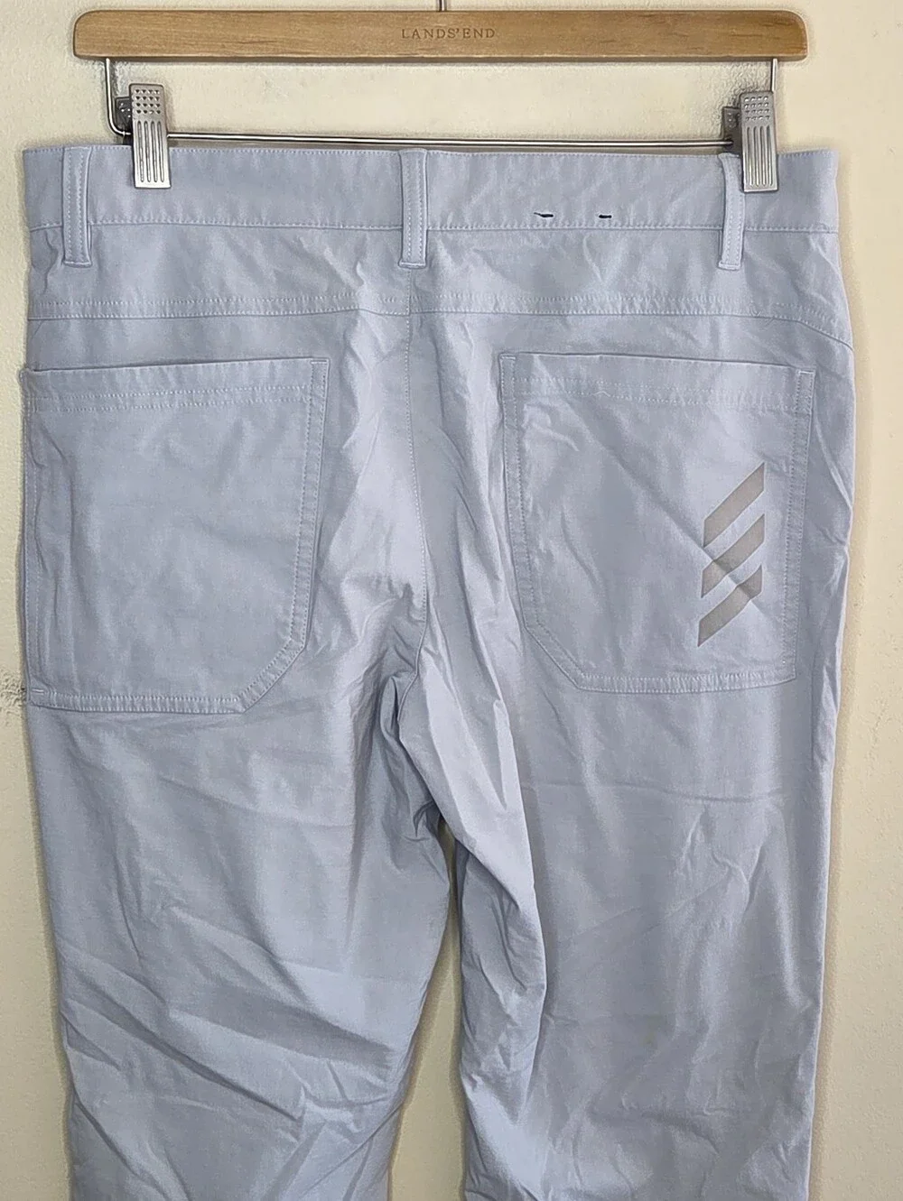 Adidas Adicross Light Gray Slim Straight Leg Pants Mens Size 30 Casual Golf